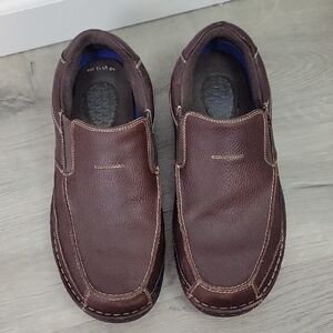 Dr. Scholls Ryan Brown Leather Loafers Men's 12W